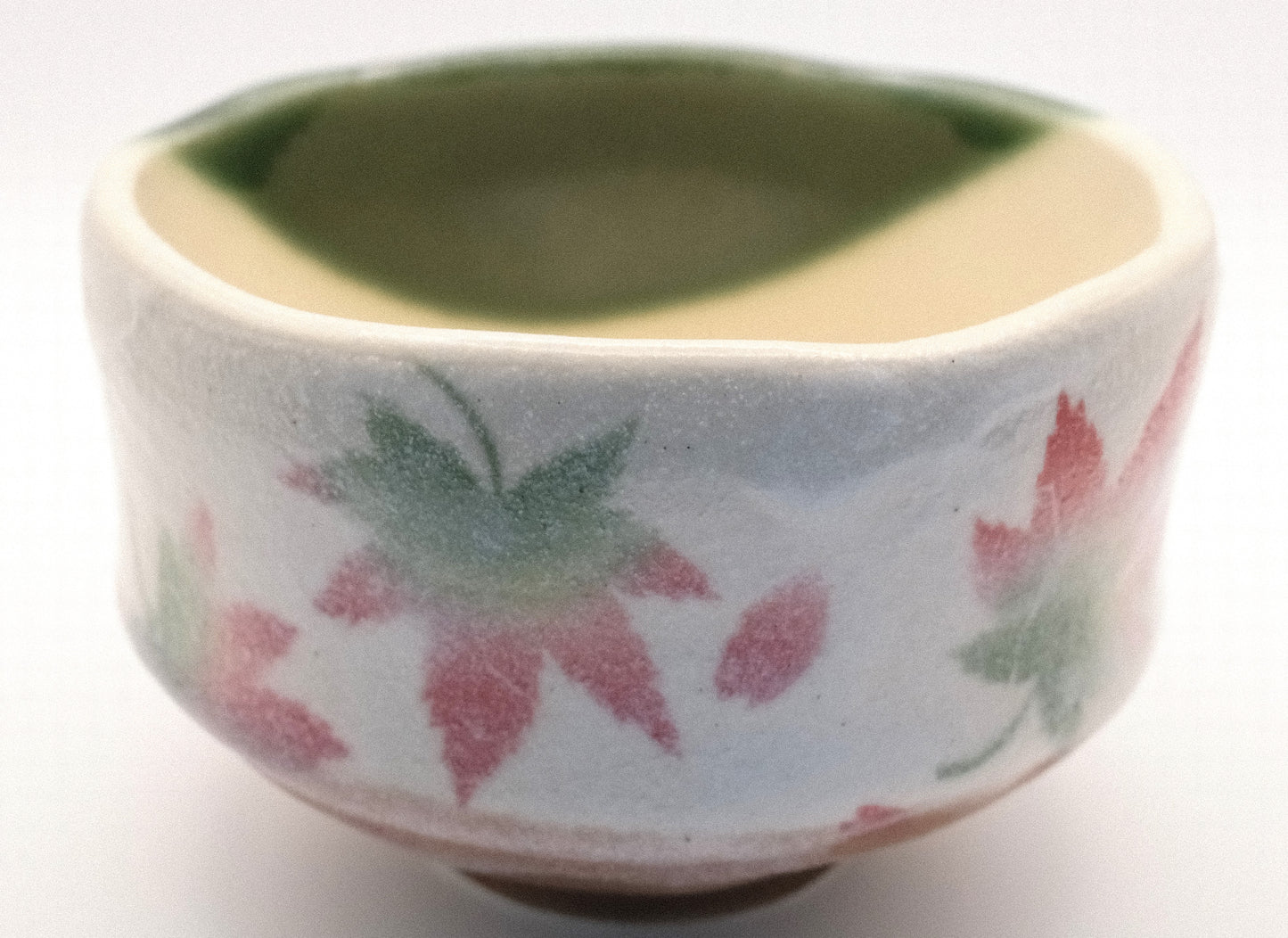 Mini Matcha set - Japanese Maple and Tessen flower motif (2 bowls, whisk, scoop)